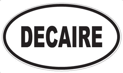 DECAIRE - Oval Sticker