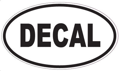 DECAL - Oval Sticker