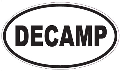 DECAMP - Oval Sticker