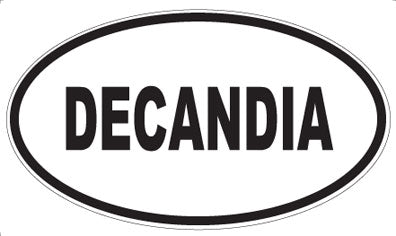 DECANDIA - Oval Sticker