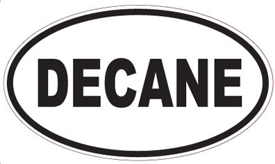 DECANE - Oval Sticker