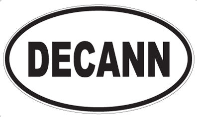 DECANN - Oval Sticker