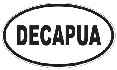 DECAPUA - Oval Sticker