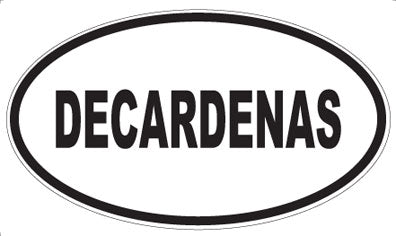 DECARDENAS - Oval Sticker