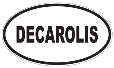 DECAROLIS - Oval Sticker