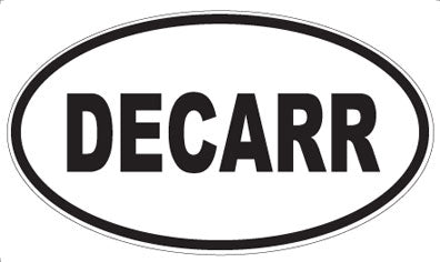 DECARR - Oval Sticker