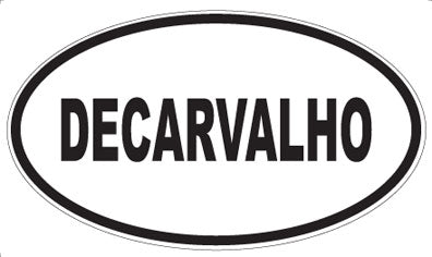 DECARVALHO - Oval Sticker