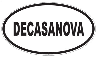 DECASANOVA - Oval Sticker