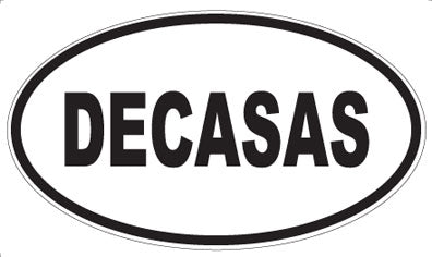DECASAS - Oval Sticker