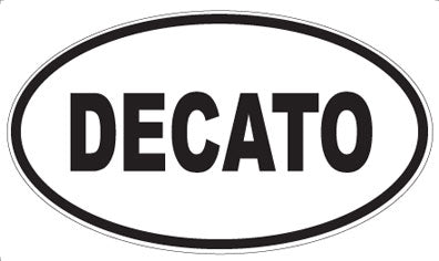 DECATO - Oval Sticker
