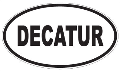 DECATUR - Oval Sticker