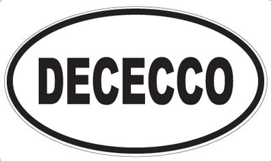 DECECCO - Oval Sticker