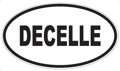 DECELLE - Oval Sticker