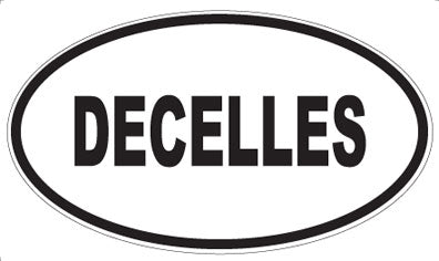 DECELLES - Oval Sticker