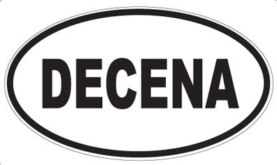 DECENA - Oval Sticker