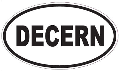 DECERN - Oval Sticker