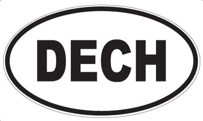DECH - Oval Sticker