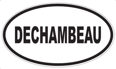 DECHAMBEAU - Oval Sticker