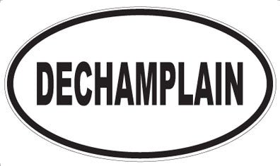 DECHAMPLAIN - Oval Sticker