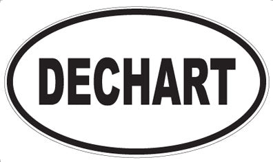DECHART - Oval Sticker