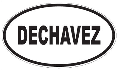 DECHAVEZ - Oval Sticker