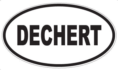 DECHERT - Oval Sticker