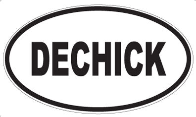 DECHICK - Oval Sticker