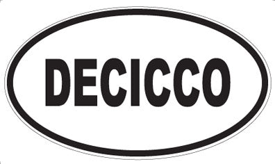 DECICCO - Oval Sticker