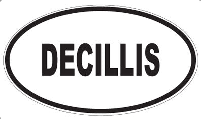 DECILLIS - Oval Sticker