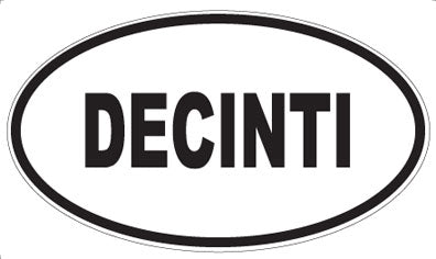 DECINTI - Oval Sticker