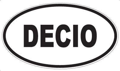 DECIO - Oval Sticker