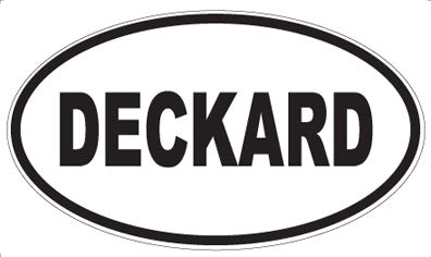 DECKARD - Oval Sticker