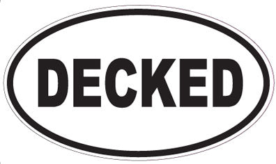 DECKED - Oval Sticker