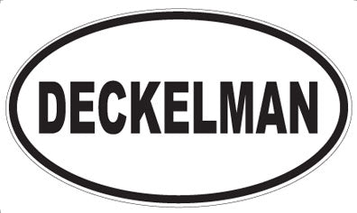 DECKELMAN - Oval Sticker
