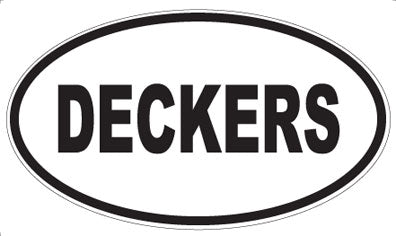 DECKERS - Oval Sticker