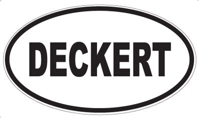 DECKERT - Oval Sticker