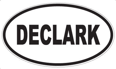 DECLARK - Oval Sticker