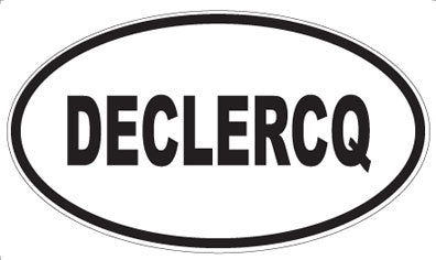 DECLERCQ - Oval Sticker