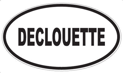 DECLOUETTE - Oval Sticker
