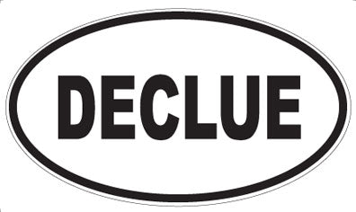 DECLUE - Oval Magnet