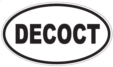 DECOCT - Oval Sticker