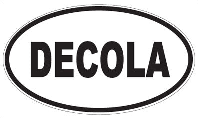 DECOLA - Oval Sticker