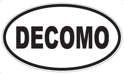 DECOMO - Oval Sticker