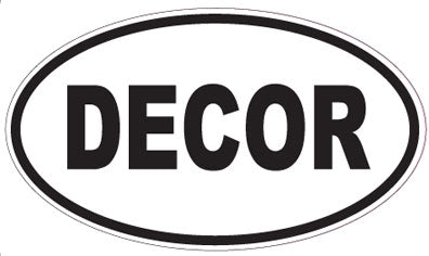 DECOR - Oval Sticker