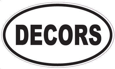 DECORS - Oval Sticker
