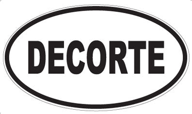 DECORTE - Oval Sticker