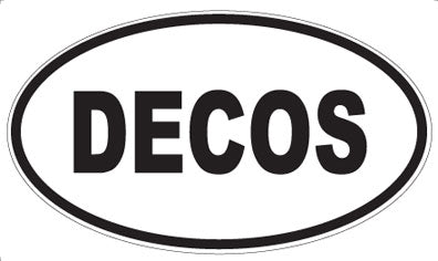 DECOS - Oval Sticker