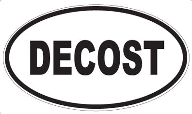 DECOST - Oval Sticker