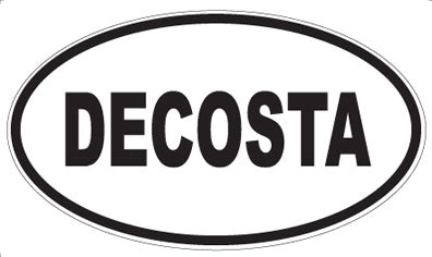 DECOSTA - Oval Sticker