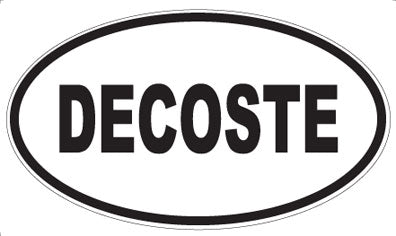 DECOSTE - Oval Sticker